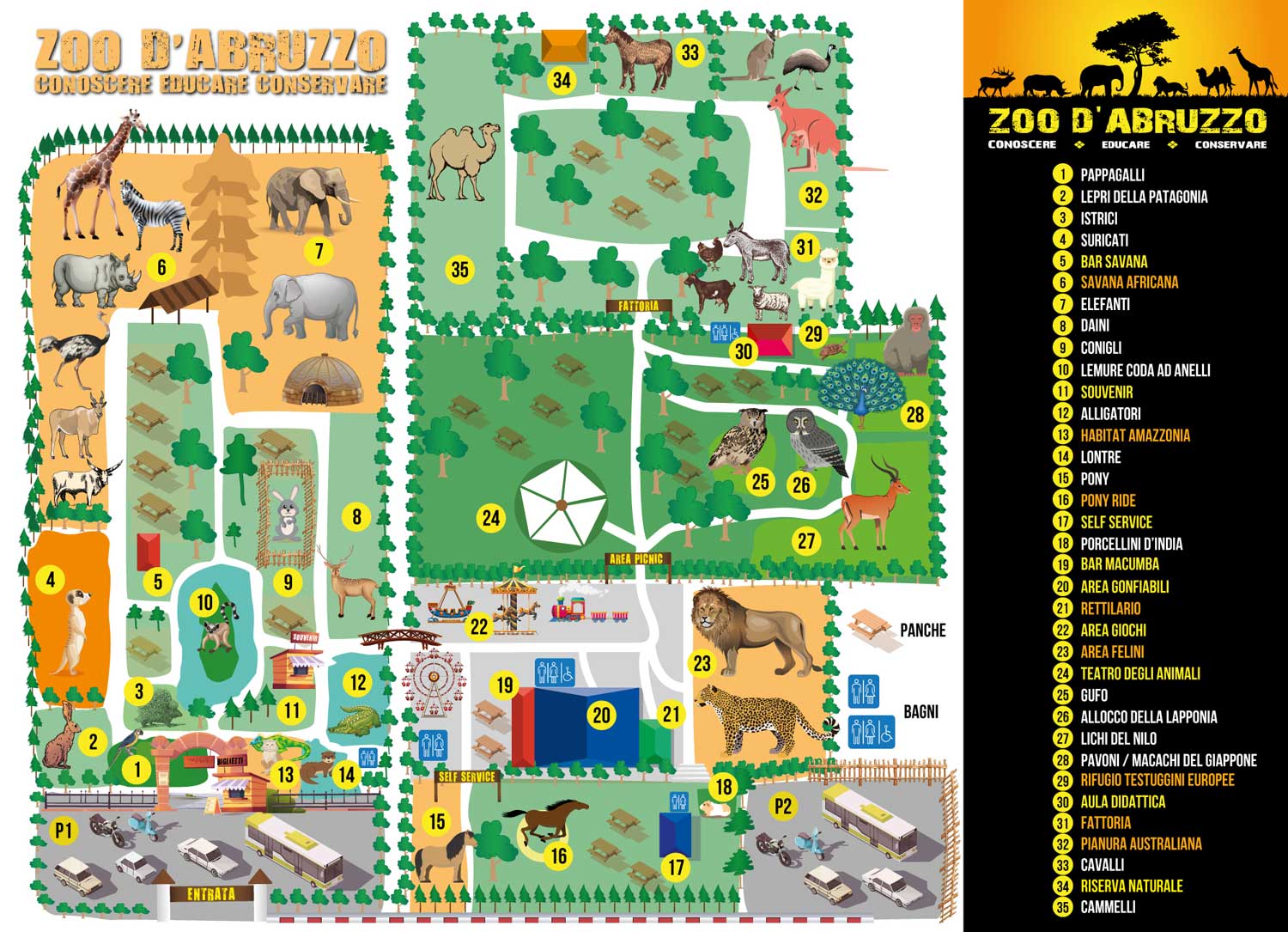 mappa zoo 2024